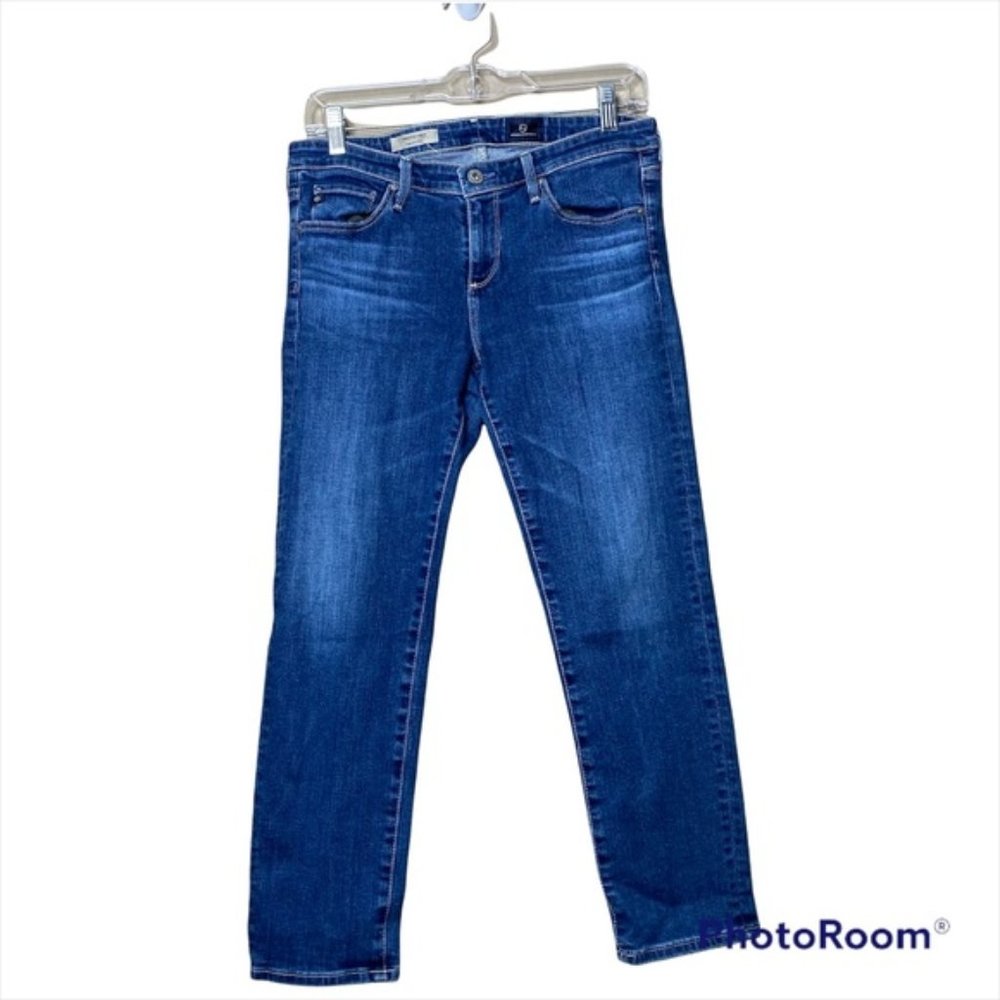 AG Adriano Goldschmied stilt crop mid rise Capri denim jeans